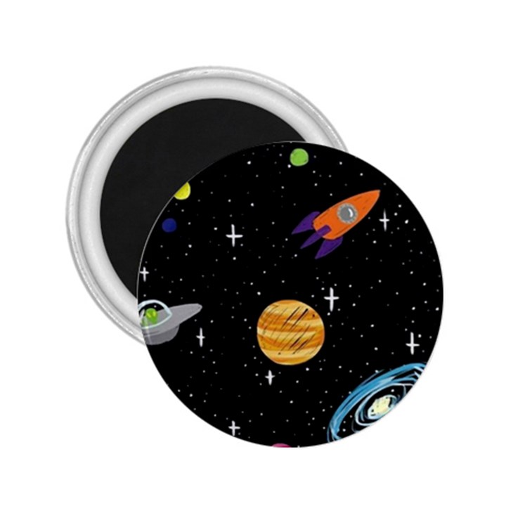 Space Cartoon, Planets, Rockets 2.25  Magnets