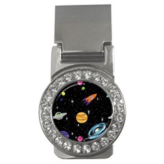 Space Cartoon, Planets, Rockets Money Clips (cz)  by nateshop