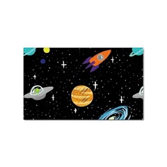 Space Cartoon, Planets, Rockets Sticker Rectangular (10 Pack) by nateshop