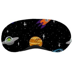 Space Cartoon, Planets, Rockets Sleep Mask by nateshop