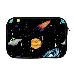 Space Cartoon, Planets, Rockets Apple Macbook Pro 17  Zipper Case by nateshop