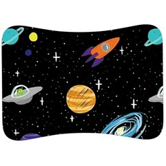 Space Cartoon, Planets, Rockets Velour Seat Head Rest Cushion by nateshop