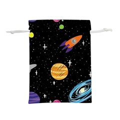 Space Cartoon, Planets, Rockets Lightweight Drawstring Pouch (s) by nateshop