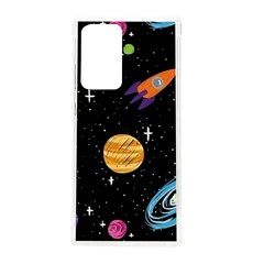 Space Cartoon, Planets, Rockets Samsung Galaxy Note 20 Ultra Tpu Uv Case by nateshop