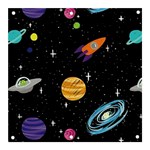 Space Cartoon, Planets, Rockets Banner and Sign 3  x 3  Front