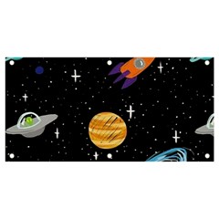 Space Cartoon, Planets, Rockets Banner And Sign 4  X 2  by nateshop