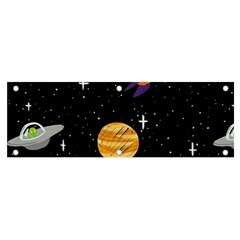 Space Cartoon, Planets, Rockets Banner And Sign 6  X 2  by nateshop