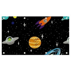 Space Cartoon, Planets, Rockets Banner And Sign 7  X 4  by nateshop