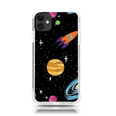 Space Cartoon, Planets, Rockets Iphone 11 Tpu Uv Print Case by nateshop