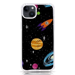 Space Cartoon, Planets, Rockets Iphone 14 Plus Tpu Uv Print Case by nateshop