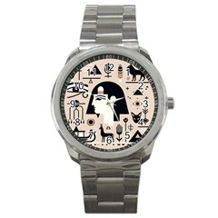 Egypt Pyramid Nature Desert Sport Metal Watch by Proyonanggan