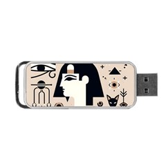 Egypt Pyramid Nature Desert Portable Usb Flash (two Sides) by Proyonanggan