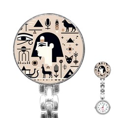 Egypt Pyramid Nature Desert Stainless Steel Nurses Watch by Proyonanggan