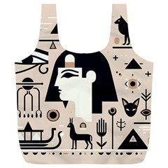 Egypt Pyramid Nature Desert Full Print Recycle Bag (xl) by Proyonanggan