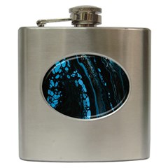 Stains, Liquid, Texture, Macro, Abstraction Hip Flask (6 Oz) by nateshop