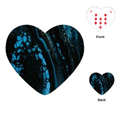 Stains, Liquid, Texture, Macro, Abstraction Playing Cards Single Design (heart) by nateshop