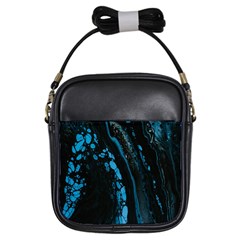 Stains, Liquid, Texture, Macro, Abstraction Girls Sling Bag by nateshop