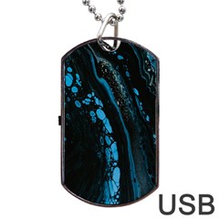 Stains, Liquid, Texture, Macro, Abstraction Dog Tag Usb Flash (two Sides) by nateshop