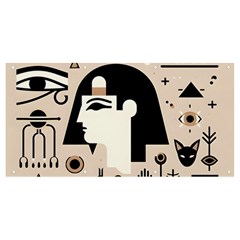 Egypt Pyramid Nature Desert Banner And Sign 8  X 4  by Proyonanggan