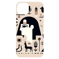 Egypt Pyramid Nature Desert Iphone 14 Plus Black Uv Print Case by Proyonanggan