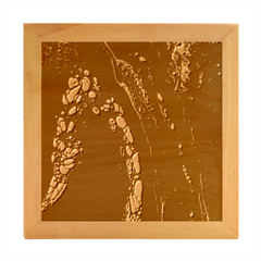 Stains, Liquid, Texture, Macro, Abstraction Wood Photo Frame Cube by nateshop