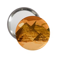 Pyramids Egypt Pyramid Desert Sand 2 25  Handbag Mirrors by Proyonanggan