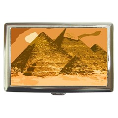 Pyramids Egypt Pyramid Desert Sand Cigarette Money Case by Proyonanggan