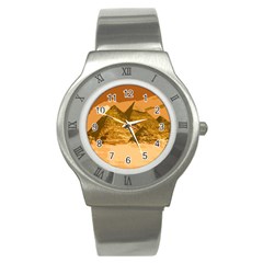 Pyramids Egypt Pyramid Desert Sand Stainless Steel Watch by Proyonanggan