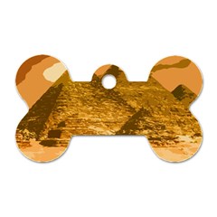 Pyramids Egypt Pyramid Desert Sand Dog Tag Bone (two Sides) by Proyonanggan