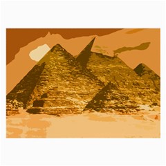 Pyramids Egypt Pyramid Desert Sand Large Glasses Cloth by Proyonanggan