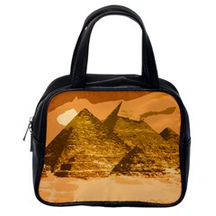 Pyramids Egypt Pyramid Desert Sand Classic Handbag (one Side) by Proyonanggan