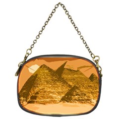 Pyramids Egypt Pyramid Desert Sand Chain Purse (one Side)