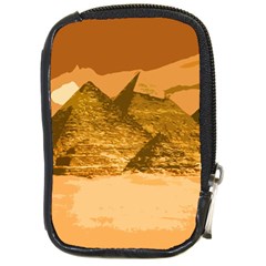 Pyramids Egypt Pyramid Desert Sand Compact Camera Leather Case by Proyonanggan