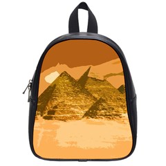 Pyramids Egypt Pyramid Desert Sand School Bag (small) by Proyonanggan