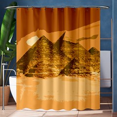 Pyramids Egypt Pyramid Desert Sand Shower Curtain 60  X 72  (medium)  by Proyonanggan