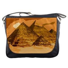 Pyramids Egypt Pyramid Desert Sand Messenger Bag by Proyonanggan