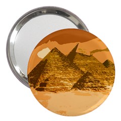 Pyramids Egypt Pyramid Desert Sand 3  Handbag Mirrors by Proyonanggan