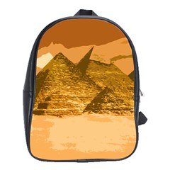 Pyramids Egypt Pyramid Desert Sand School Bag (xl) by Proyonanggan