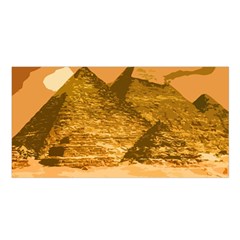 Pyramids Egypt Pyramid Desert Sand Satin Shawl 45  X 80  by Proyonanggan