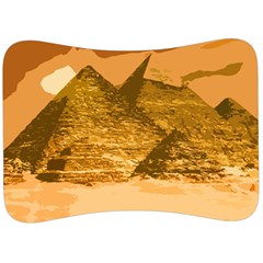 Pyramids Egypt Pyramid Desert Sand Velour Seat Head Rest Cushion by Proyonanggan