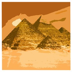 Pyramids Egypt Pyramid Desert Sand Wooden Puzzle Square by Proyonanggan