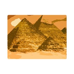 Pyramids Egypt Pyramid Desert Sand Premium Plush Fleece Blanket (mini) by Proyonanggan