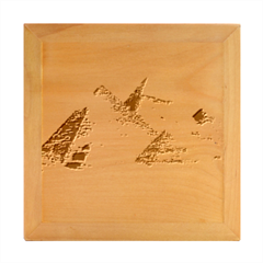 Pyramids Egypt Pyramid Desert Sand Wood Photo Frame Cube by Proyonanggan