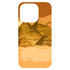 Pyramids Egypt Pyramid Desert Sand Iphone 14 Pro Black Uv Print Case by Proyonanggan