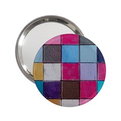 Tile, Colorful, Squares, Texture 2 25  Handbag Mirrors by nateshop