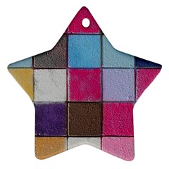 Tile, Colorful, Squares, Texture Ornament (star)