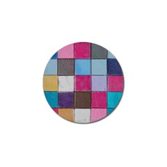 Tile, Colorful, Squares, Texture Golf Ball Marker (4 Pack) by nateshop