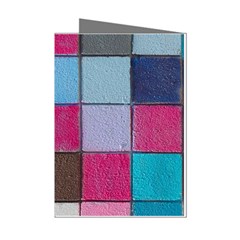 Tile, Colorful, Squares, Texture Mini Greeting Cards (pkg Of 8) by nateshop