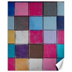 Tile, Colorful, Squares, Texture Canvas 11  X 14  by nateshop