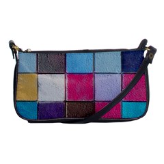 Tile, Colorful, Squares, Texture Shoulder Clutch Bag by nateshop